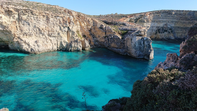 Hidden bays on the Maltese Islands